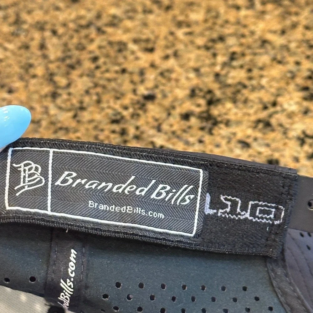 Branded Bills‎ Performance 585 Snapback Hat Men's Navy ZAPOTAL Monkey Leather